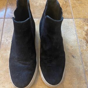 Vince black suede sneakers